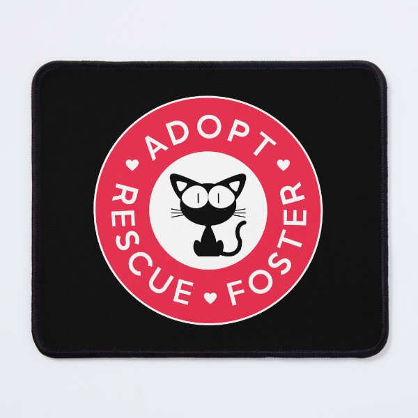 Item preview, Adopt, Rescue, Foster | Cute Black Cat designed and sold by Kimochi-Shop.