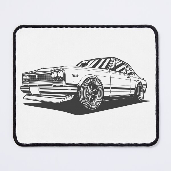 Item preview, MONOCHROME NISSAN SKYLINE "HAKOSUKA" designed and sold by TrilogyMerch.