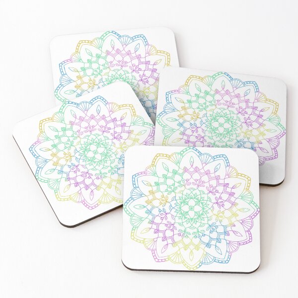 Item preview, Multicolored Mandala designed and sold by lattes-and-rain.