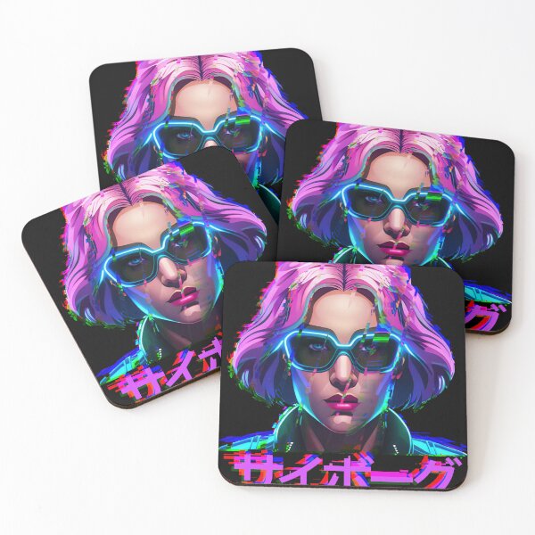 Item preview, Glitched cyberpunk girl designed and sold by suppddns.