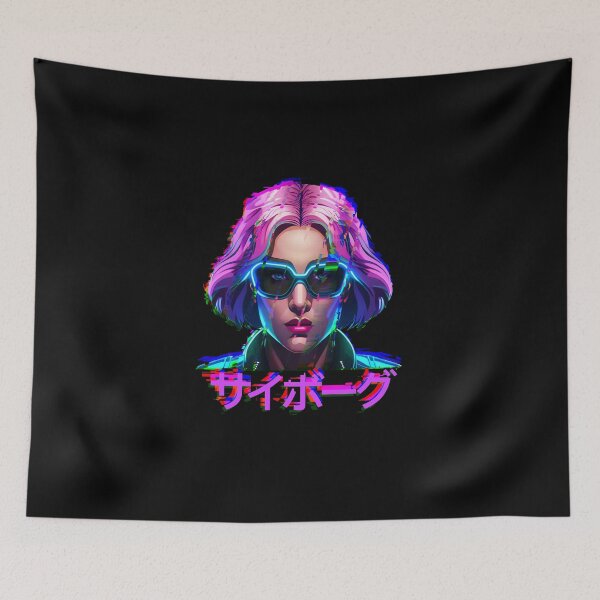 Item preview, Glitched cyberpunk girl designed and sold by suppddns.