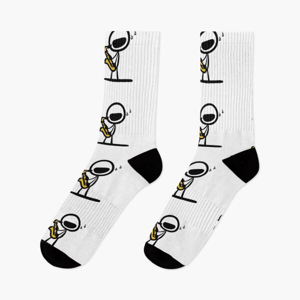 Item preview, A stickman playing a Saxophone designed and sold by vidademusico.