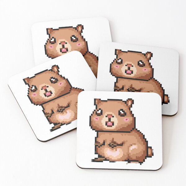 Item preview, A baby capybara pixel art  designed and sold by BeyzArtt.