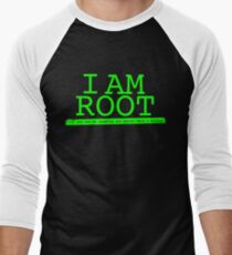 Linux I Am Root If You See Me Laughing You Better Have A Backup Men's Baseball ¾ T-Shirt