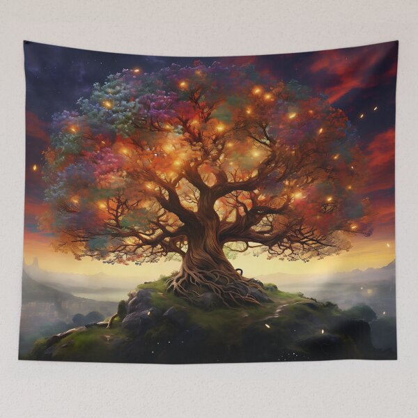 Item preview, Image of a tree of life in classic oil painting style designed and sold by Pflugart.