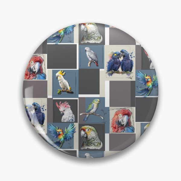 Aperçu de l'œuvre Perroquets, un modèle pour un amoureux des oiseaux créée et vendue par Vibria Pattern Studio.