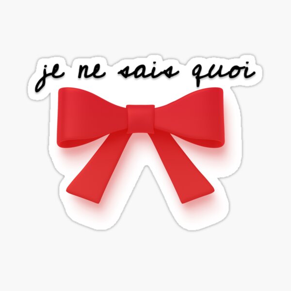 Aperçu de l'œuvre Paris citation je ne sais quoi édition ruban créée et vendue par LFluffyCreature.