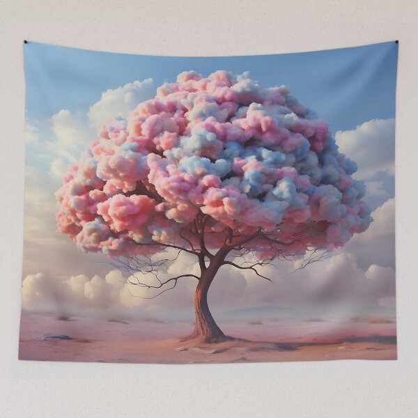 Item preview, Image of a cotton candy tree in classic oil painting style designed and sold by Pflugart.