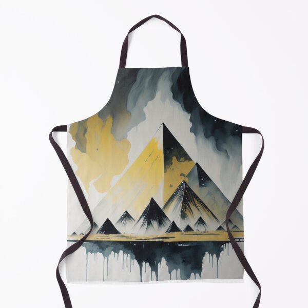 Artikelvorschau, Pyramiden von Gizeh, Ägypten, Tuschemalerei mit Milchstraßen-Galaxie-Design entworfen und verkauft von Meena-tta.