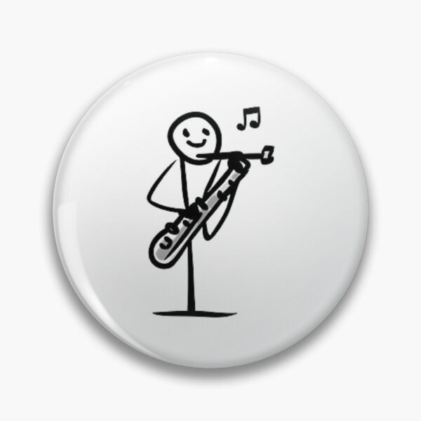 Item preview, A Stickman playing Bassoon designed and sold by vidademusico.