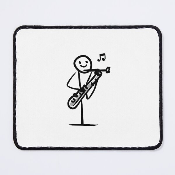 Item preview, A Stickman playing Bassoon designed and sold by vidademusico.