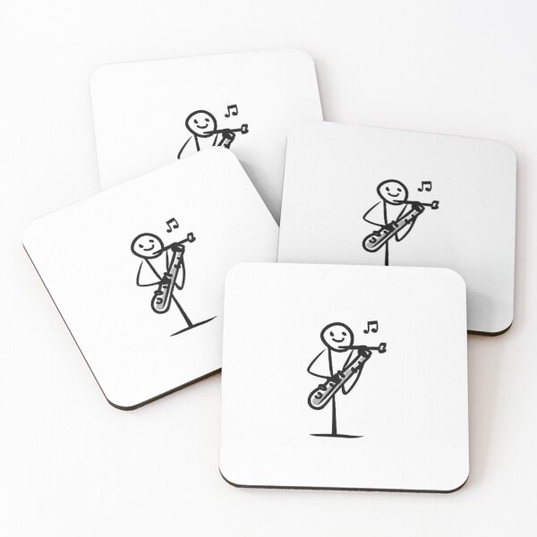 Item preview, A Stickman playing Bassoon designed and sold by vidademusico.