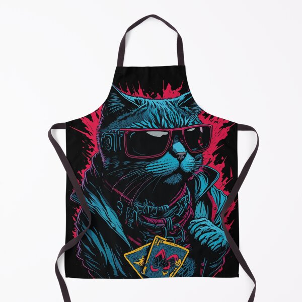 Item preview, Cool Cyberpunk cat with sunglasses designed and sold by StevenHignell.