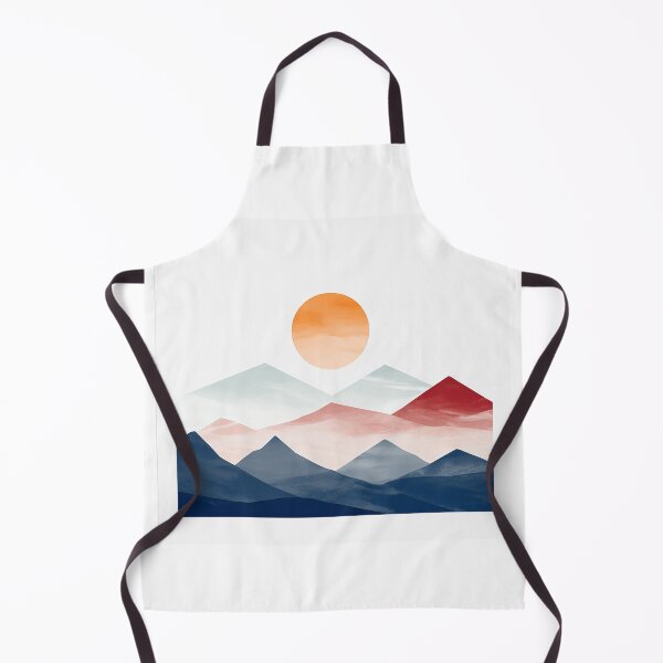 Item preview, Beautiful sunrise over mountains, watercolor designed and sold by Mikakujumi.