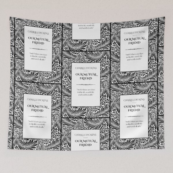 Item preview, Our Mutual Friend - Charles Dickens Book cover  designed and sold by Novelnook.