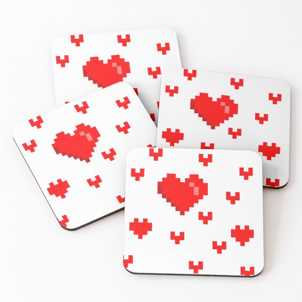 Item preview, Pixel hearts designed and sold by Danielle Paxman.
