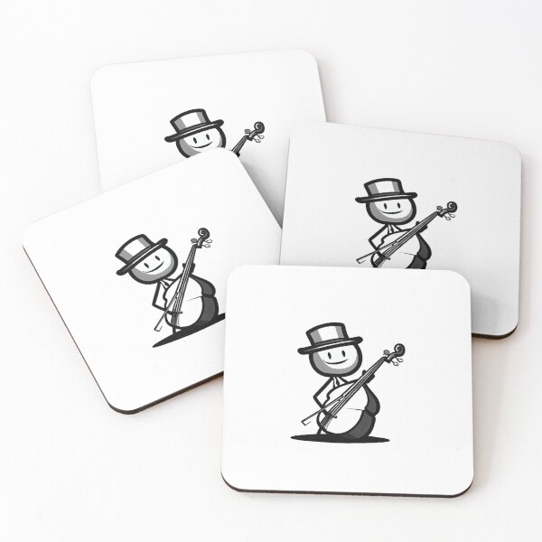 Item preview, A Stickman playing Doublebass designed and sold by vidademusico.