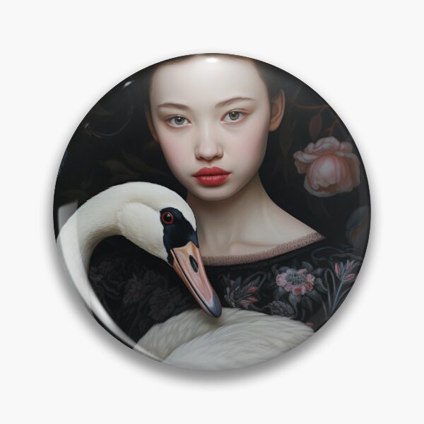 Item preview, A chinese girl holding a swan  designed and sold by Elindith.