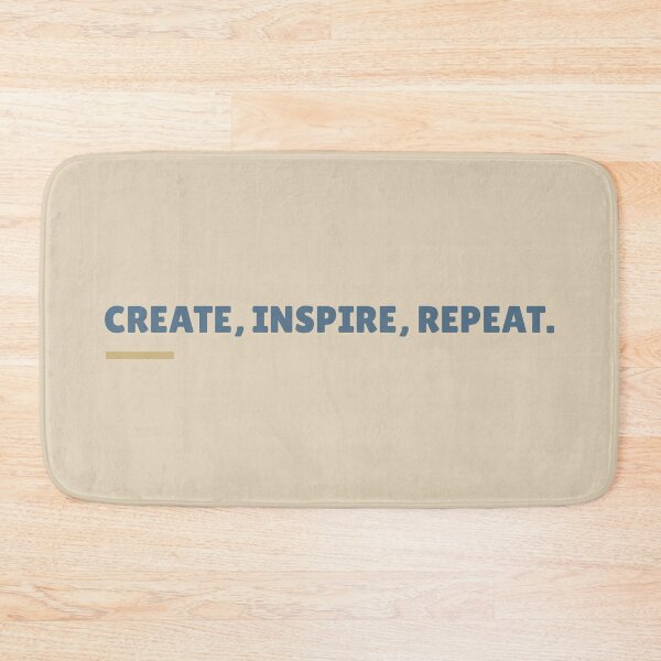 Item preview, Create, inspire, repeat, minimal quote designed and sold by rdxart.