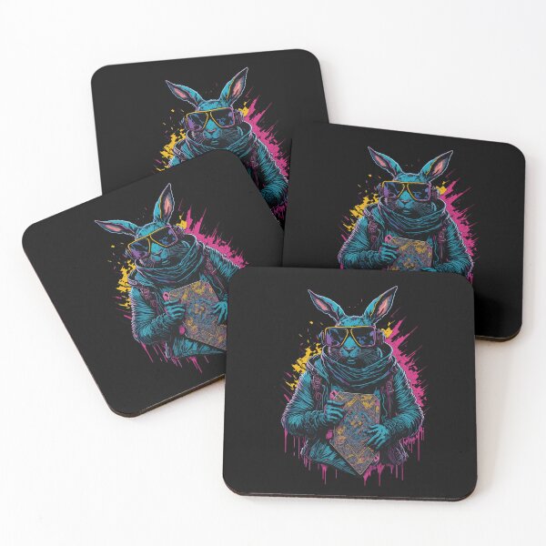 Item preview, Cool cyberpunk rabbit with sunglasses designed and sold by StevenHignell.