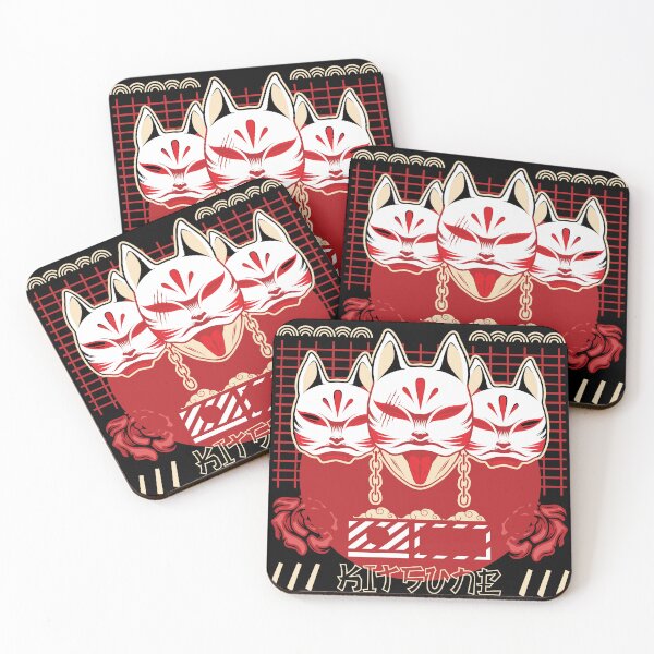 Item preview, Japanese Cat Masks in Anime Style- Essential T-shirt  designed and sold by PatriciaReyes.
