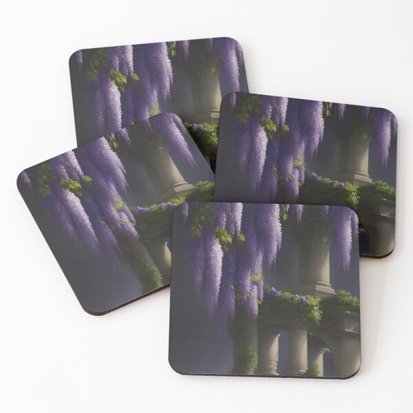 Item preview, Regencycore Flowers Wisteria Vine Regency Era - AI Art - 2 of 4 designed and sold by Beachy.