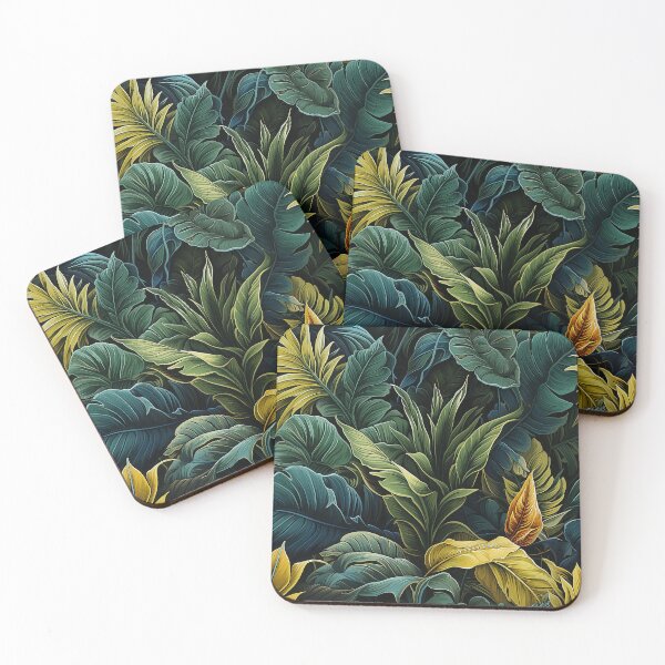 Item preview, Dark Oasis Delight Tropical Vibrant Dark Floral Paradise designed and sold by NikkofTime.