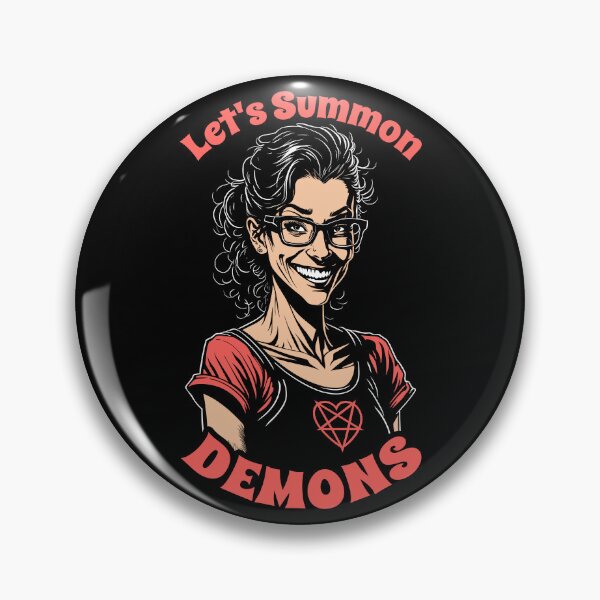 Item preview, Let's Summon Demons Funny Retro Occult Nerd Girl Halloween designed and sold by GrandeDuc.