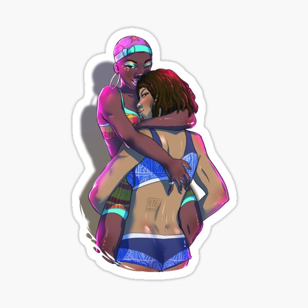 Black lesbians - Transporte-moi Sticker