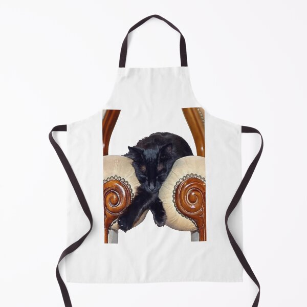 Item preview, Black Cat Slouched Between Two Chairs Legs Crossed designed and sold by TabithaJacobs.