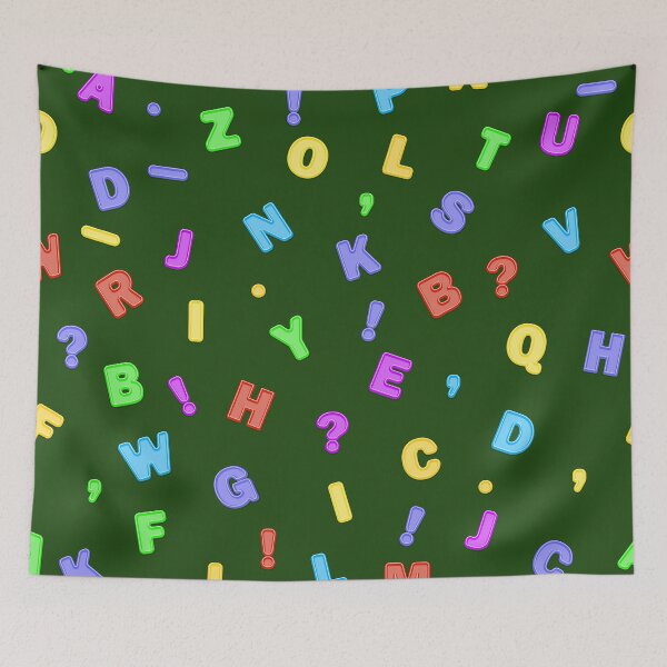 Item preview, Cartoon multicolored letters of the english alphabet  designed and sold by ReflectedCrafts.