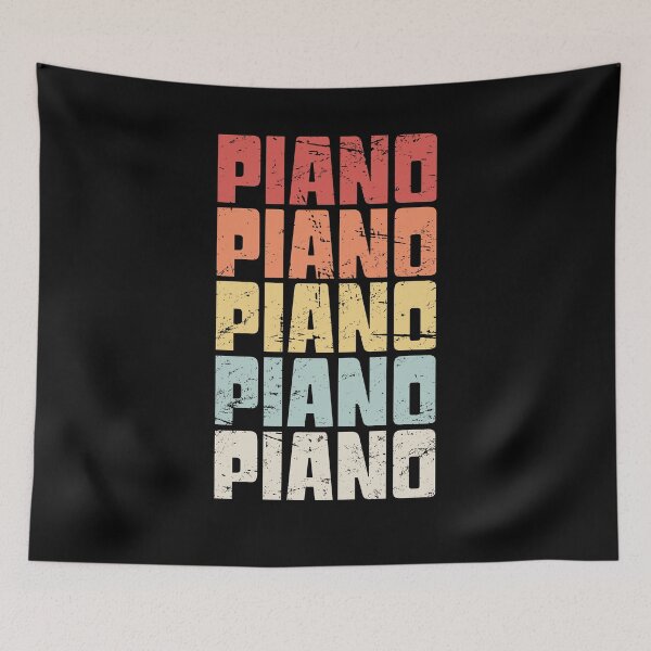 Item preview, Vintage PIANO Pianist Text designed and sold by Jam Jar.
