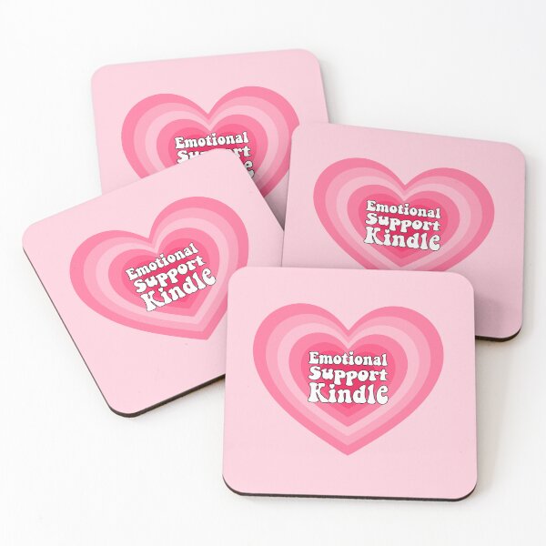 Item preview, Emotional support kindle pink. Hot heart pink. designed and sold by CoCoArt-Ua.