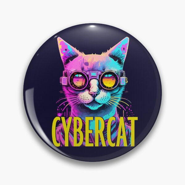 Item preview, Neon Whiskers: Cyberpunk Cat designed and sold by Niktarka.