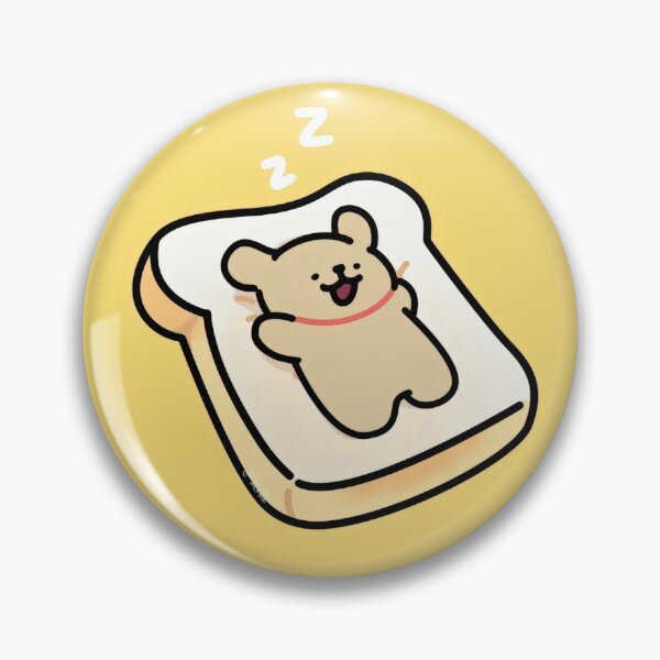 Item preview, Sleeping Brown Line Dog on Bread designed and sold by HoneyJars.