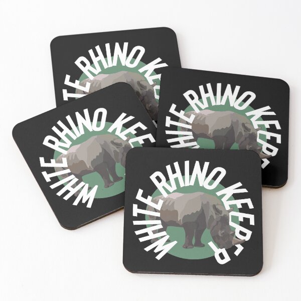 Item preview, W is for White Rhino Keeper,White Rhino Keeper Design – Dedicated Wildlife Care and Conservation Artwork designed and sold by PrettylittlepastelUk.