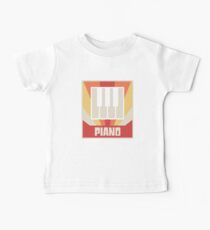 Vintage Piano Keys Graphic Baby Tee