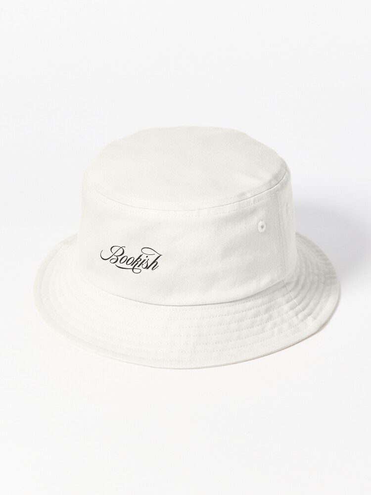 Bookish Ow Colored Bucket Hat in grey