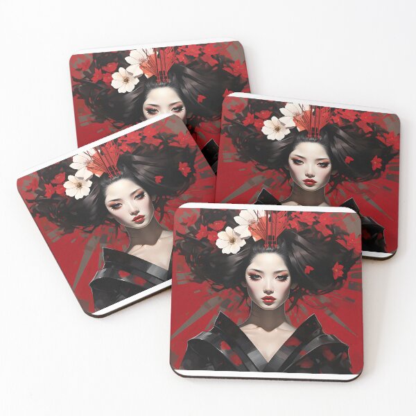 Item preview, Oil painting style image of a Japanese geisha designed and sold by Pflugart.