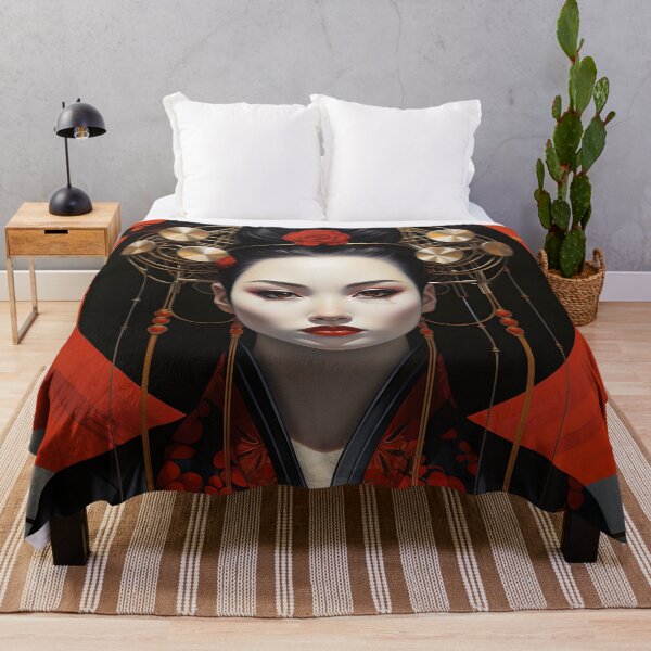 Item preview, Oil painting style image of a Japanese geisha designed and sold by Pflugart.