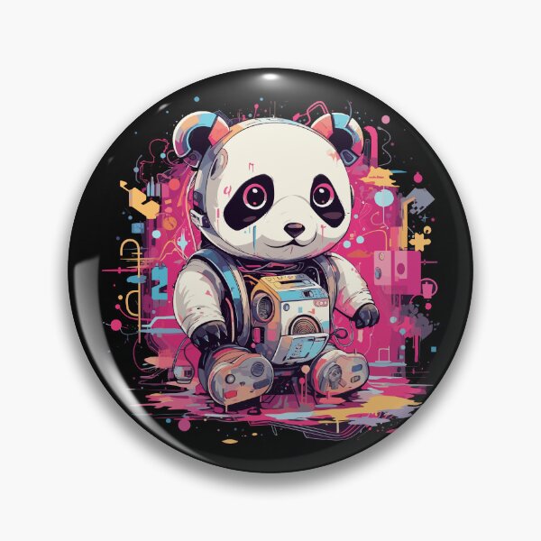 Item preview, Cybernetic Panda Explorer: Colorful Astronaut Adventure designed and sold by Zen-Marc.