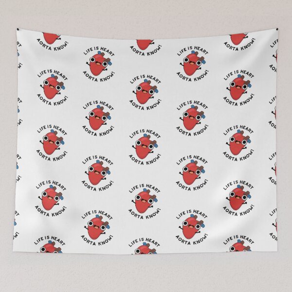 Item preview, Life Is Heart Aorta Know Funny Anatomy Puns  designed and sold by punnybone.