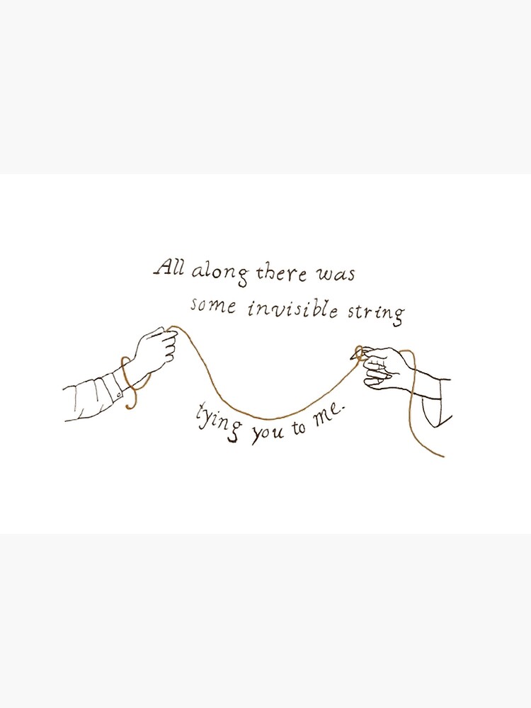 invisible string lyrics Taylor Swift | Art Board Print