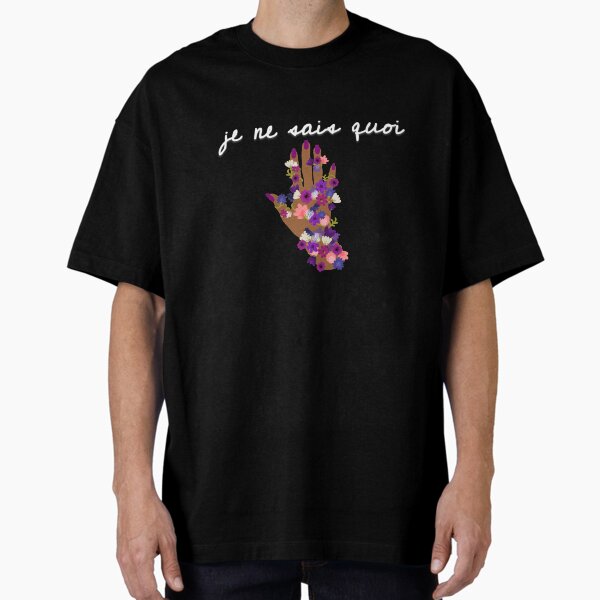 Aperçu de l'œuvre Paris citation je ne sais quoi fleurs édition 004 (sur fond noir) créée et vendue par LFluffyCreature.