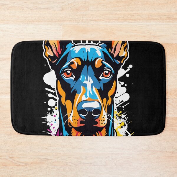 Item preview, Colorful natural ear doberman designed and sold by scribbles-23.