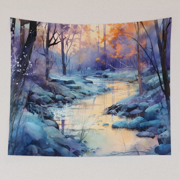 Item preview, River cascades and birds 7 designed and sold by Red Witch Art.
