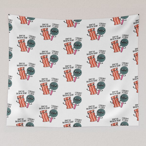 Item preview, Don't Go Bacon My Heart Funny Food Puns  designed and sold by punnybone.
