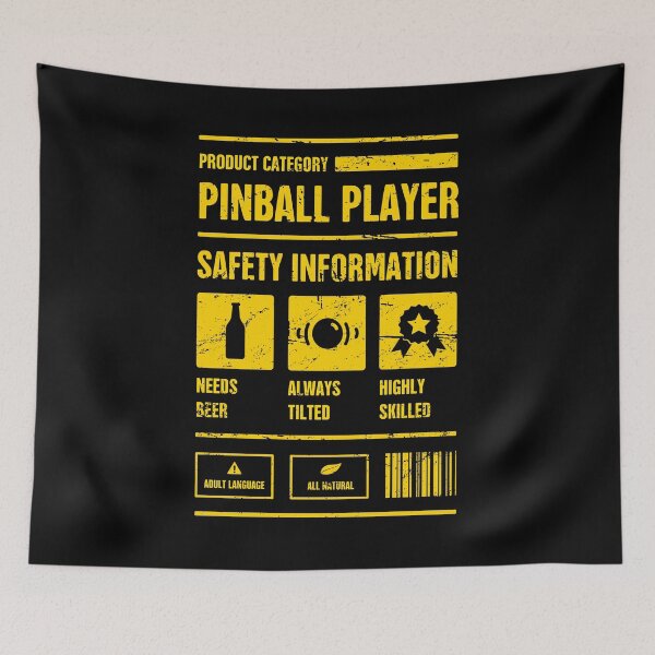 Item preview, Pinball Player Safety Information designed and sold by Jam Jar.