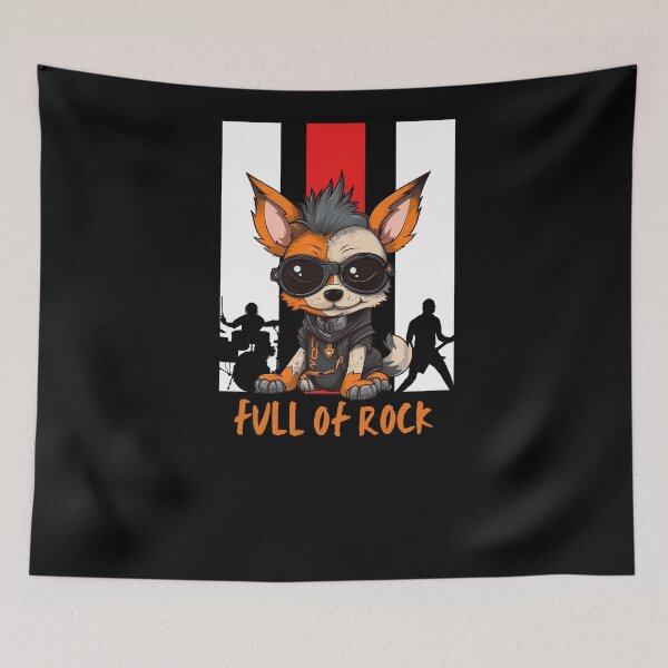 Item preview, Doggy Full of Rock to Celebrate International Dog Day designed and sold by T1337.