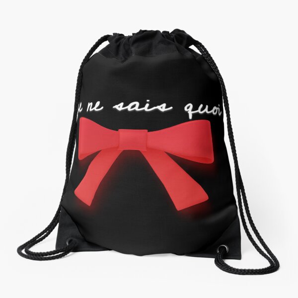 Aperçu de l'œuvre Paris citation je ne sais quoi édition ruban (sur fond noir) créée et vendue par LFluffyCreature.